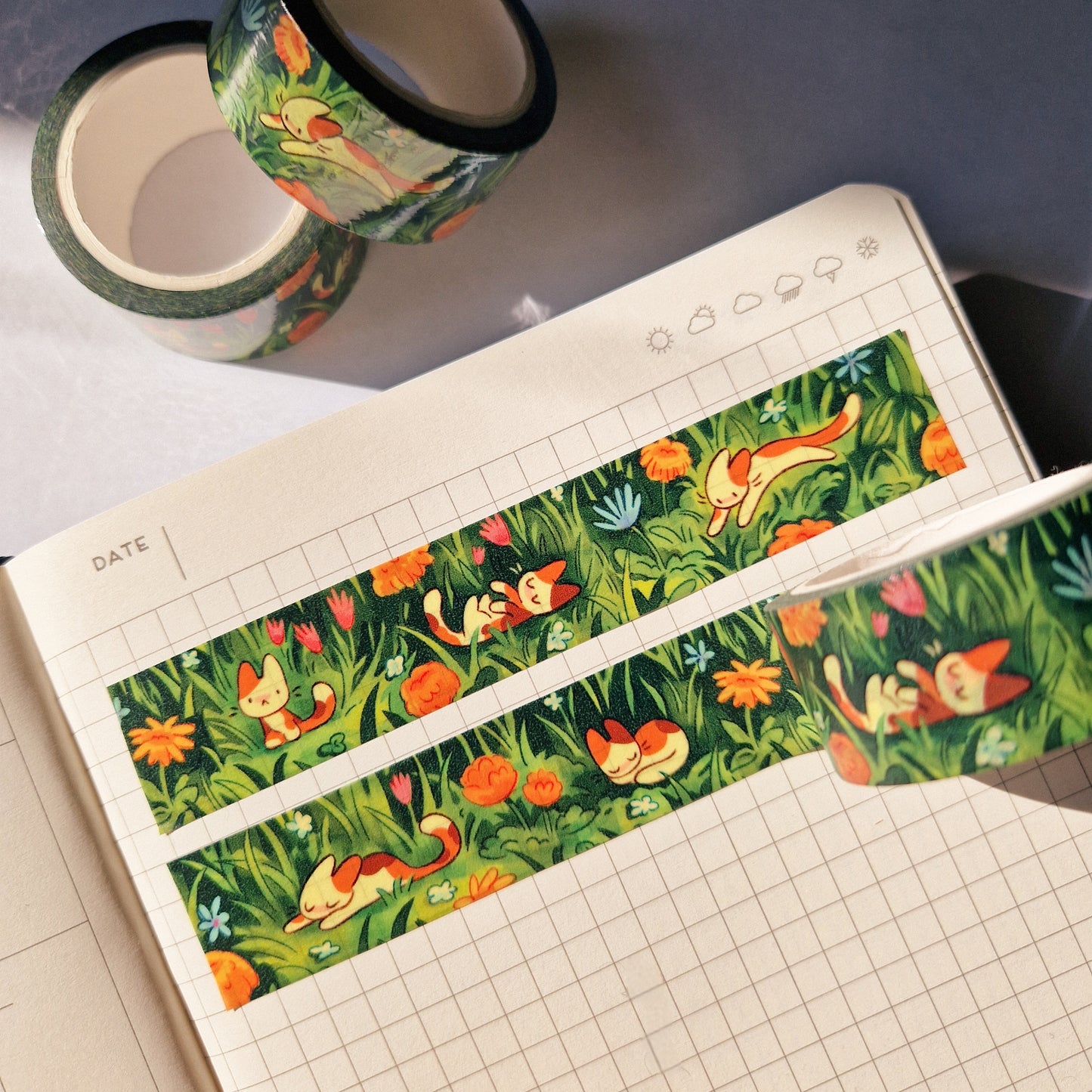 spring cats • washi tape