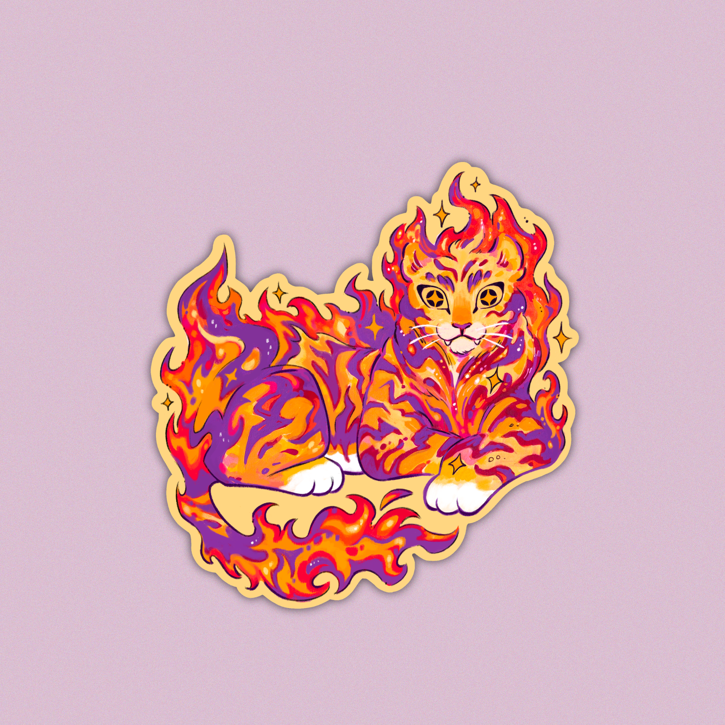 FIRE TIGER • Sticker