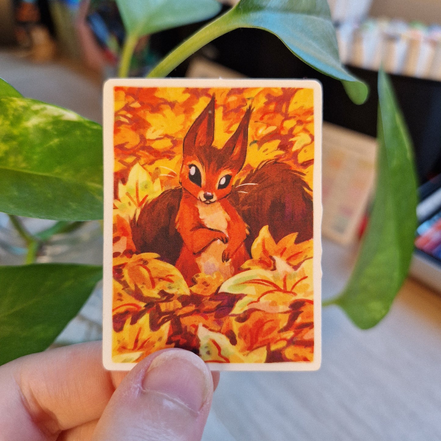 autumn squirrel • sticker