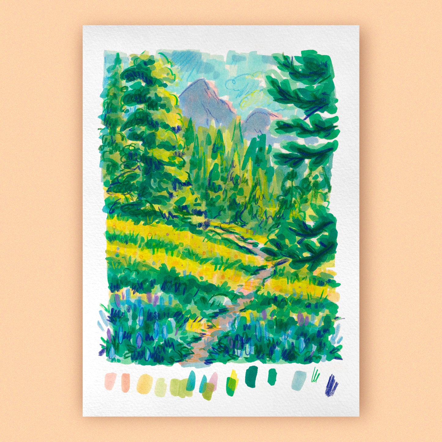 MOUNTAIN PATH • Art Print