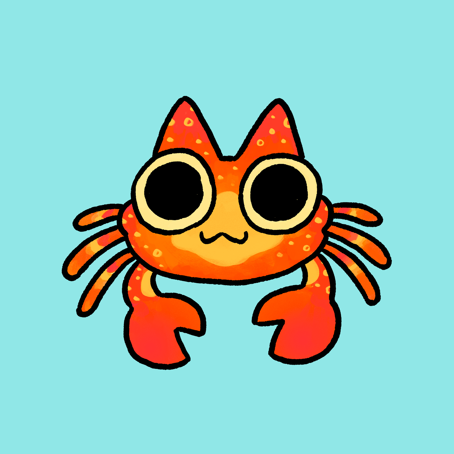 cat crab • sticker