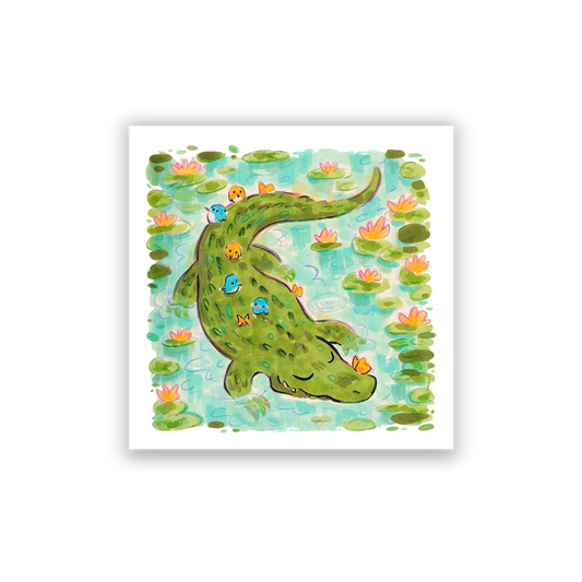 crocodile • square print