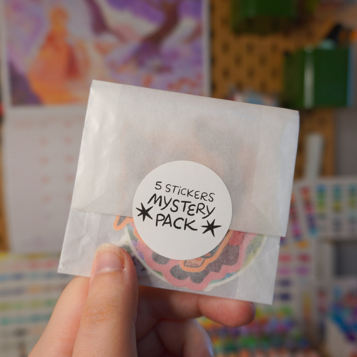 MYSTERY STICKER PACK • 5 random stickers