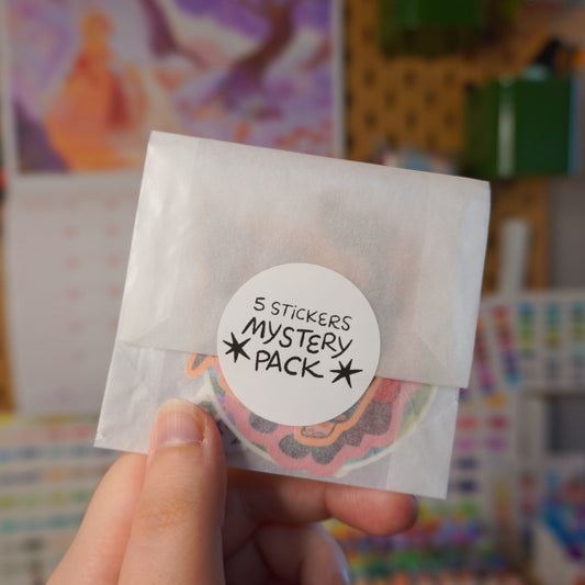 MYSTERY STICKER PACK • 5 random stickers