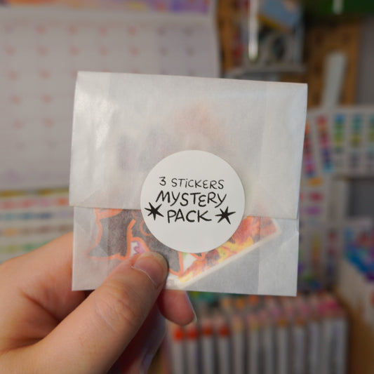 SMALL MYSTERY STICKER PACK • 3 random stickers