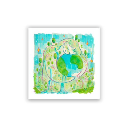 earth • square print