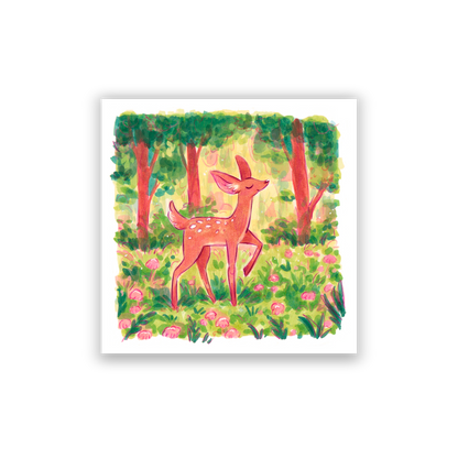 fawn • square print