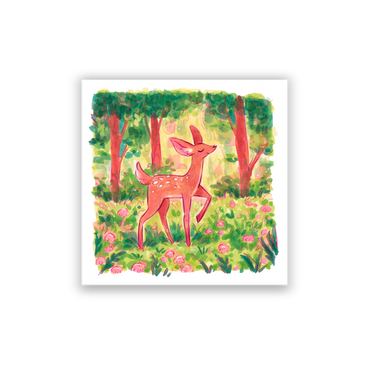 fawn • square print