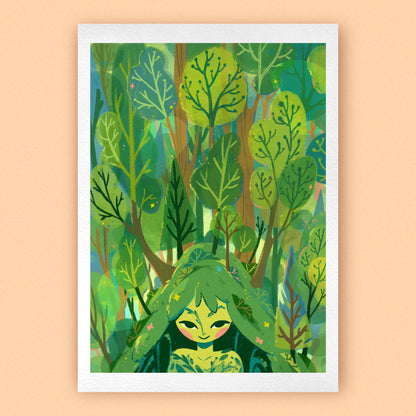 MOUNTAIN FOREST • Art Print
