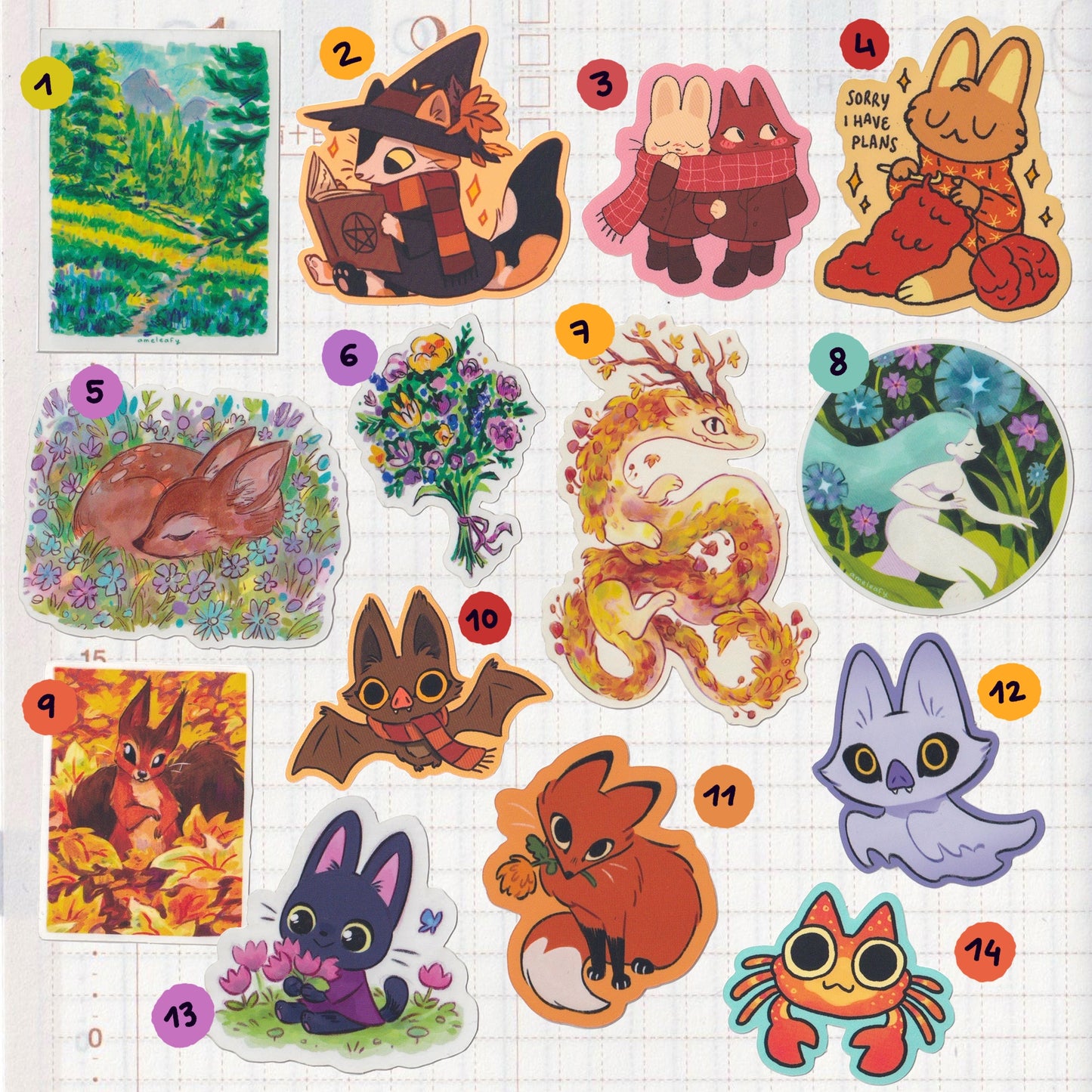 BIG MYSTERY STICKER PACK • 10 random stickers