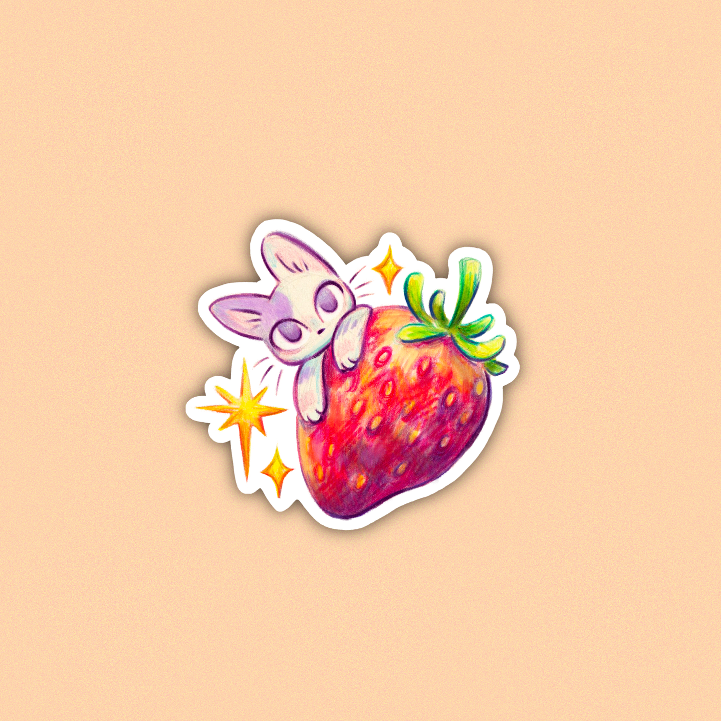 STRAWBERRY CAT • Sticker