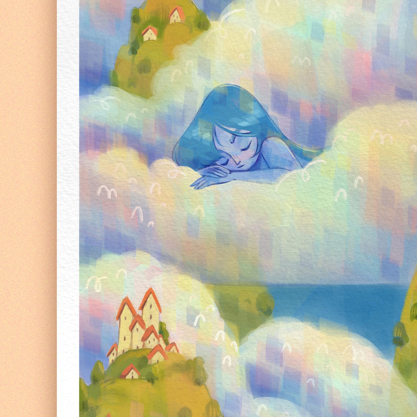 SUNNY CLOUDS • Art Print
