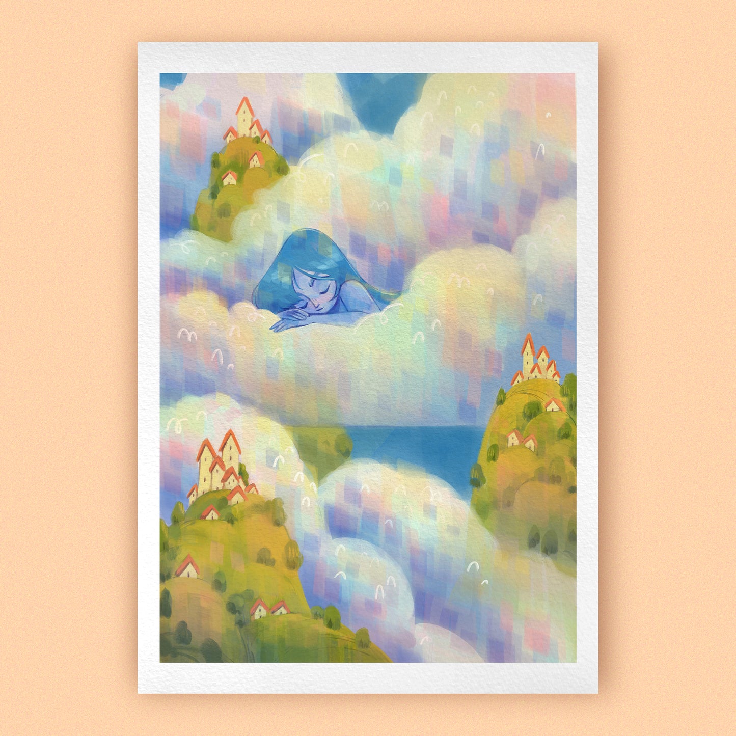 SUNNY CLOUDS • Art Print