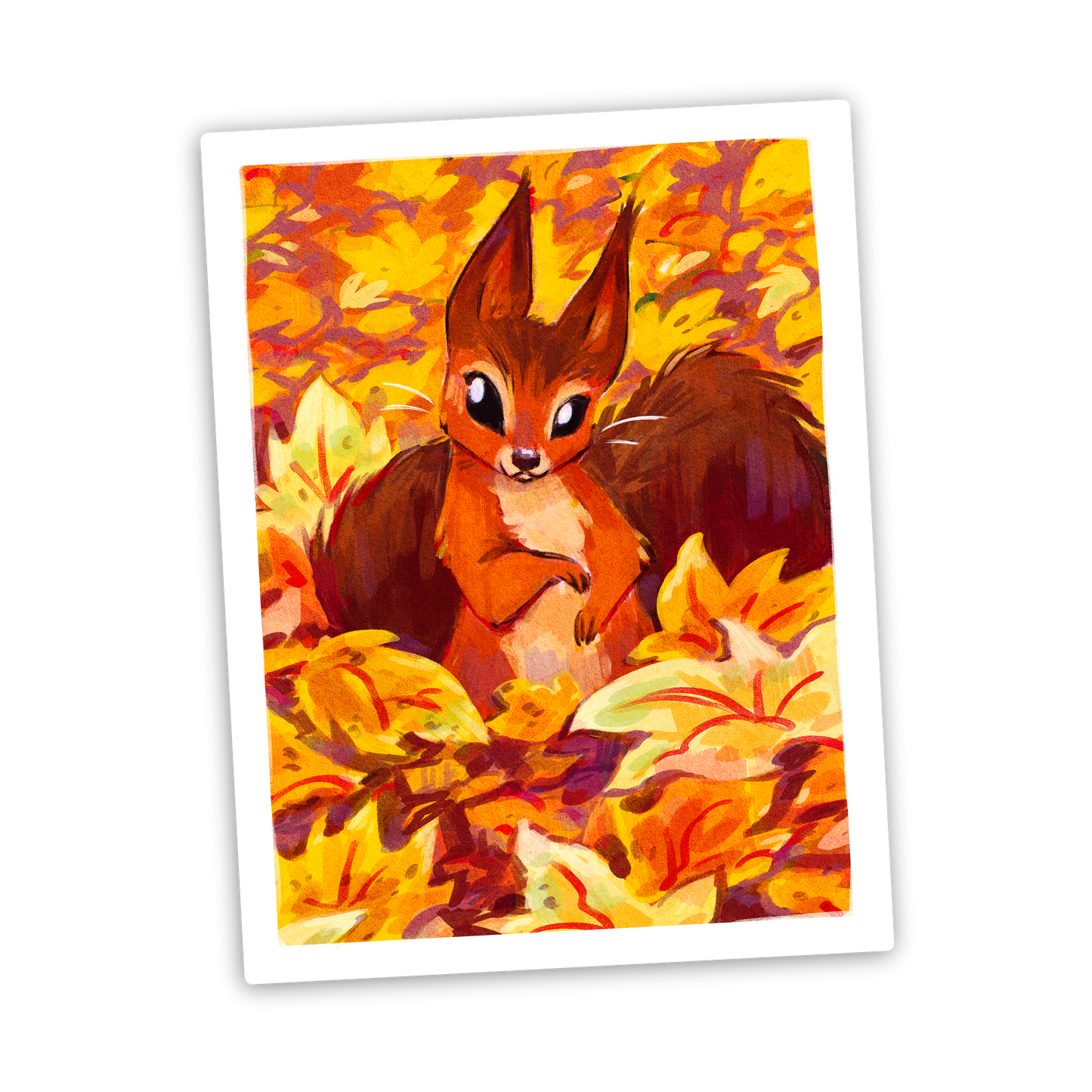 autumn squirrel • sticker